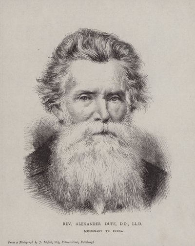 Alexander Duff, Scottish missionary to India by English School
